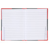 Cumberland Black & Red Notebook Gloss Cover A6 100 Leaf Indexed 43129 - Box of 6 | Mega Office Supplies