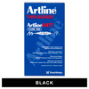 Artline 104101 041T Dual Nib Permanent Marker Black in a Box of 12 | Mega Office Supplies