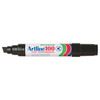 Artline 12mm Chisel Nib Black 110001 100 Permanent Marker Box 6 | Mega Office Supplies