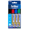 Artline 157744 577 Whiteboard Marker 3mm Bullet Nib Assorted Wallet 4 | Mega Office Supplies