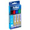 Artline 577 Whiteboard Marker 3mm Bullet Nib Assorted 157744 Wallet 4 | Mega Office Supplies