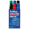 Artline 159041 5109A Whiteboard Marker 10mm Chisel Nib Assorted Box 6 | Mega Office Supplies