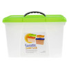 Crystalfile #8007804 Carry Case 18L Lime Lid/Clear Base | Mega Office Supplies