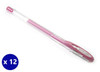 Uni-Ball Signo Noble Metal (UM-120NM) Gel Ink Rollerball Pen 0.8mm Pink - Box of 12 - Uniball Rollerball Pen, Uni Ball Pens, Uniball Markers | It's A Mega Thing