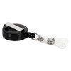 Rexel Retractable Card Holder with Strap and Nylon Cord (Hangsell) Black #9810002 | Mega Office Supplies