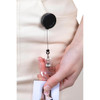 Rexel Black #9810002 Retractable Card Holder with Strap and Nylon Cord (Hangsell) | Mega Office Supplies