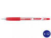 Pilot Poplol Retractable Gel Pen 0.7mm Red Box of 12