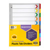 Marbig Indices and Dividers 10 Tab Reinforced A3 Portrait Multi Colour