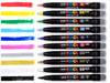 Posca Paint Marker Pen PCF-350 Brush Tip Bundle of 10 Individual Colours