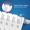 Avery #959111 Quick Peel Address Labels with Sure Feed - L7162 - 640/Pack - 99.1 x 34 mm, Laser, White | 16UP - avery label templates l7163, fabric name labels, fabric name badge labels | It's A Mega Thing