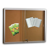 Visionchart SGCC5 Sliding Glass Door Display Case 2400 x 1200mm Cork