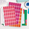 Avery #43327 Alphabetical 'MC' Side Tab Colour Coding Labels - 25 x 38 mm - 180/Pack - fabric name badge labels, avery name tags, avery place cards | It's A Mega Thing