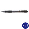 Pilot G2 Retractable Gel Ink Rollerball 1.0mm Black Box of 12