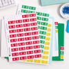 Avery #44524 Alphabetical 'X' Side Tab Colour Coding Labels - 25 x 42 mm - 240/Pack - fabric name badge labels, avery name tags, avery place cards | It's A Mega Thing