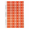 Avery #44536 Numeric '8' Side Tab Colour Coding Labels - 25 x 42 mm - 240/Pack - fabric name labels, fabric name badge labels, avery name tags | It's A Mega Thing