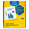 Marbig #25170 Copysafe Sheet Protectors A4 Light Weight - Box of 300 Clear | Mega Office Supplies