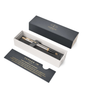 Parker Ballpoint Pen IM Brushed Metal and Gold Trim Medium Tip