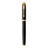 Parker IM Fountain Pen Black Lacquer and Gold Trim Medium Nib