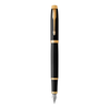 Parker #1931652 IM Black Gold Finish Trim Fountain Pen - parker vintage pen, parker pen collection, parker pen refills, Parker Refills | It's A Mega Thing