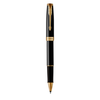 Parker Sonnet Black Lacquer and Gold Trim Rollerball Pen Fine Tip