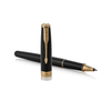 Parker Sonnet Black Lacquer and Gold Trim Fine Tip Rollerball Pen