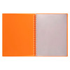 Marbig Display Book Refillable 20 Pocket A4 Translucent Orange