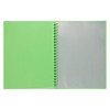 Marbig Display Book Refillable 20 Pocket A4 Translucent Lime