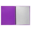 Marbig Display Book Refillable 20 Pocket A4 Translucent Purple