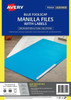 Avery #88322 Blue Manilla File with 1 Sheet of 24 Laser File Title Labels - Foolscap - 20/Pack - avery labels australia, fabric name labels, fabric name badge labels, avery name tags | It's A Mega Thing