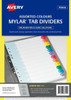 Avery #88712 Divider Mylar 1-12 Index Tabs A4 Rainbow - avery multi use tabs, avery multiuse tabs, avery polka dot tabs, avery printable tabs, avery tabs, avery Australia, avery products Australia, Avery index tabs | It's A Mega Thing