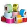 Bala Direct Thermal Labels Permanent Adhesive Perforated 85 x 80mm Pink Roll of 2000