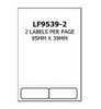 Bala Stock Forms Australia Lf9539-2 Integrated Labels 95 X 39Mm - Pack Of 500 Sheets | Its A Mega Thing