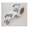 Bala Non-Adhesive Thermal Transfer Synthetic Tags 102 x 153mm Perforated Orange Roll of 500
