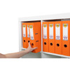 Marbig A4 PE Linen Lever Arch File Orange Pack of 10