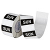 Avery #937342 Sunday Day Labels 40 x 40mm Removable, Black/White - 500 Labels - place card holders, avery stickers, avery labels australia, avery australia, avery l7163 | It's A Mega Thing