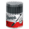 Sharpie Permanent Marker Fine Point Black Canister of 36