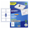 Avery 959403 white TrueBlock shipping labels L7165 80 pack for parcels and packages