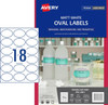 Avery #980008 White Oval Removable Product Labels - L7101REV - 180/Pack - 63.5 x 42.3 mm |18UP - Avery, averylabels, avery labels, avery products, place card holders, avery stickers | It's A Mega Thing