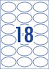 Avery #980008 White Oval Removable Product Labels - L7101REV - 180/Pack - 63.5 x 42.3 mm |18UP - Avery, averylabels, avery labels, avery products, place card holders, avery stickers | It's A Mega Thing