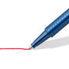 Staedtler 437 XB-2 Triplus Ball 437 Triangular Ballpoint Pen Extra Broad Red Box of 10