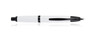 Pilot Capless Black Accent Fountain Pen Fine Nib Gloss White Barrel
