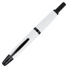 Pilot Gloss White Barrel Capless Black Accent Fountain Pen Medium Nib
