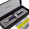 Pilot Fountain Pen Capless Silver Accent Medium Nib Blue Barrel