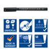 Staedtler 317-9BK2DA Lumocolor Permanent Pen Medium 1.0mm Black Blistercard 10