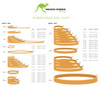Bounce Rubber Bands Retband019N Size 19 (90Mm X 2.0Mm) 500Gm Bag Natural Tan | Its A Mega Thing