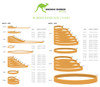 Bounce Rubber Bands Retband035N Size 35 (120Mm X 3.0Mm) 500Gm Bag Natural Tan | Its A Mega Thing