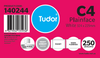 TUDOR 140244 C4 PLAINFACE POCKET PEEL AND SEAL WHITE ENVELOPES 324X229MM - BOX OF 250