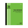 Olympic Invoice and Statement Book 727 Carbonless Triplicate 50 Leaf 250 x 200mm