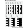Fellowes Black Plastic Binding Combs 21 Ring 16mm Round Pack 100