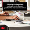3M 70005224921 Precise Mousing Surface with Gel-Filled Wrist Rest MW310LE 234x221mm Black with Silver | MegaX